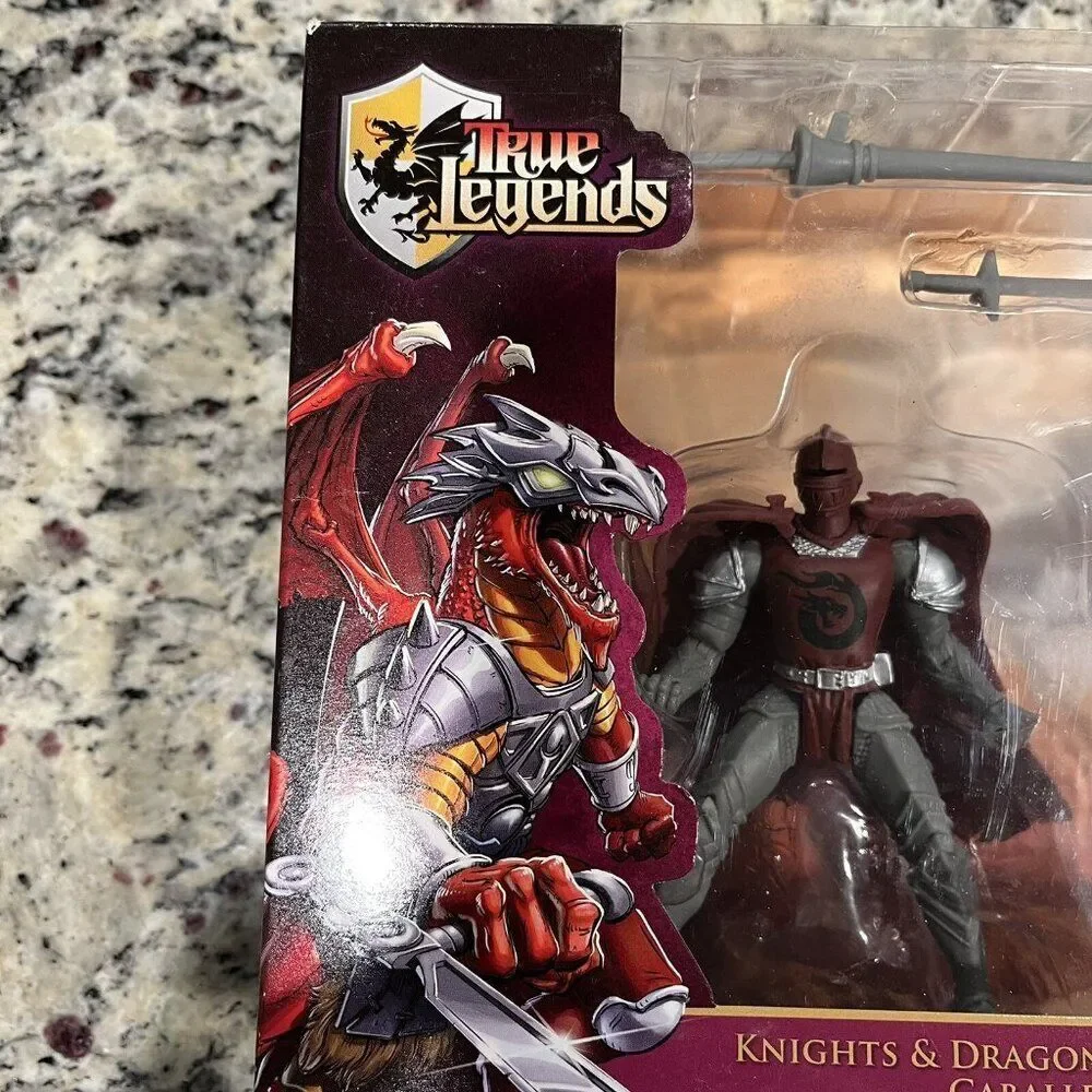 VTG Toys R Us True Legends Knights Of Excalibur Play Set Action Figure New Red